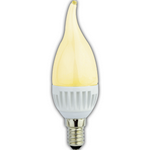 Ecola candle   LED 4.4W 220V E14 золотистая свеча на ветру 120x36