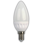 Ecola candle   LED 5.0W 220V E14 4000K свеча (керамика) 100x37