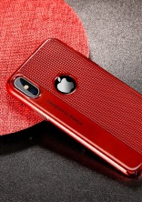 Чехол накладка Baseus Bright Case для iPX красный