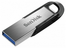 Флешка SanDisk Ultra Flair USB 3.0 128 GB, дымчатый серебристый/черный