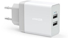 Сетевое зарядное устройство Anker PowerPort 2 24W (A2021321) White