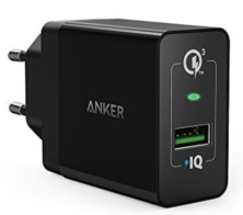 Anker PowerPort+ QC 3.0 (A2013L11) - сетевое зарядное устройство (Black)