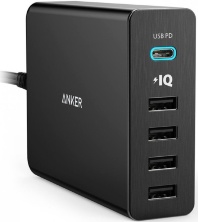 Сетевое зарядное устройство Anker PowerPort+ 5 USB-C Port (A2053L11) Black