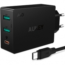 Aukey Fast Charge Qualcomm QC 3.0 (PA-Y4) - сетевой адаптер (Black)