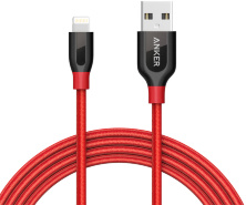 Кабель Anker PowerLine+ Lightning to USB Cable 1.8m A8122H91 (Red)