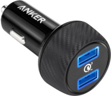 Автомобильное зарядное устройство Anker PowerDrive Speed 2 2xUSB  Black