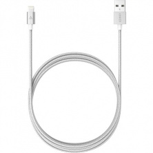 Anker Nylon Braided Lightning to USB Cable 1.8 метра Silver A7114H41