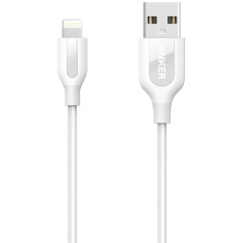 Anker PowerLine+ Lightning to USB Cable 0.9m (A8121G21) - кевларовый кабель Lightning (White)