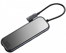 USB-концентратор Baseus Multi-functional Hub USB-C to HDMI/3xUSB 3.0/RJ45/PD (CAHUB-DZ0G) Deep Grey