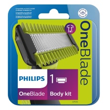 Сменное лезвие OneBlade для лица с насадкой-гребнем для тела Philips QP610/50