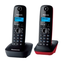 DECT-телефон Panasonic KX-TG1612 Серый/красный