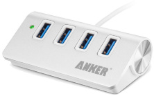 Anker Aluminium Hub USB 3.0 (68ANHUB-02S4A) - USB-концентратор (Silver)