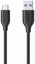 Кабель Anker Powerline USB 3.0 - USB-C 0.9 м (A8163011) Black