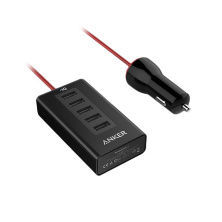 Автомобильное зарядное устройство Anker PowerDrive 5, 50W,  Black